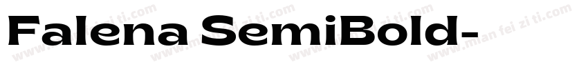 Falena SemiBold字体转换